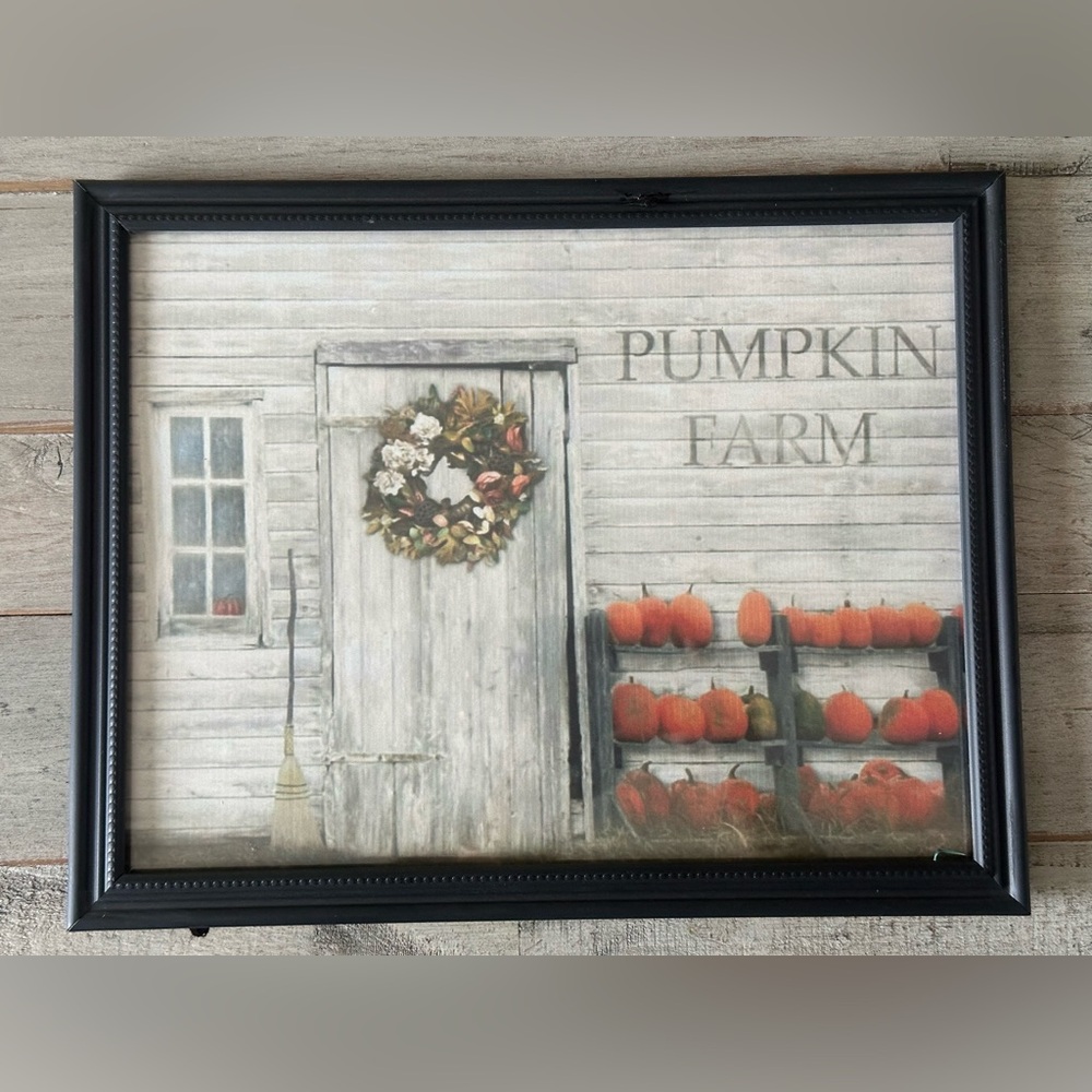 Pumpkin Farm Framed 8x10” Print by Lori Deiter